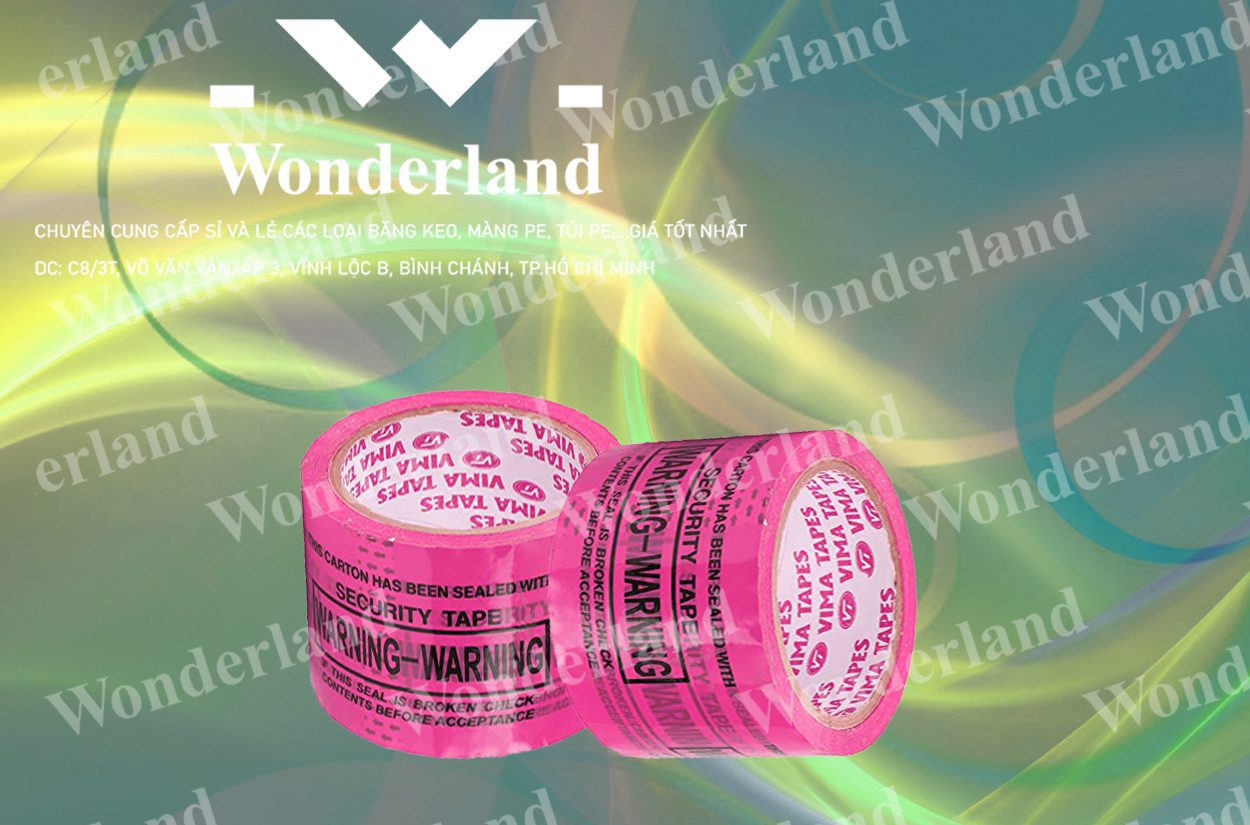 BĂNG KEO IN THƯƠNG HIỆU SIZE 72MM CHẤT LƯỢNG CAO WONDERLAND