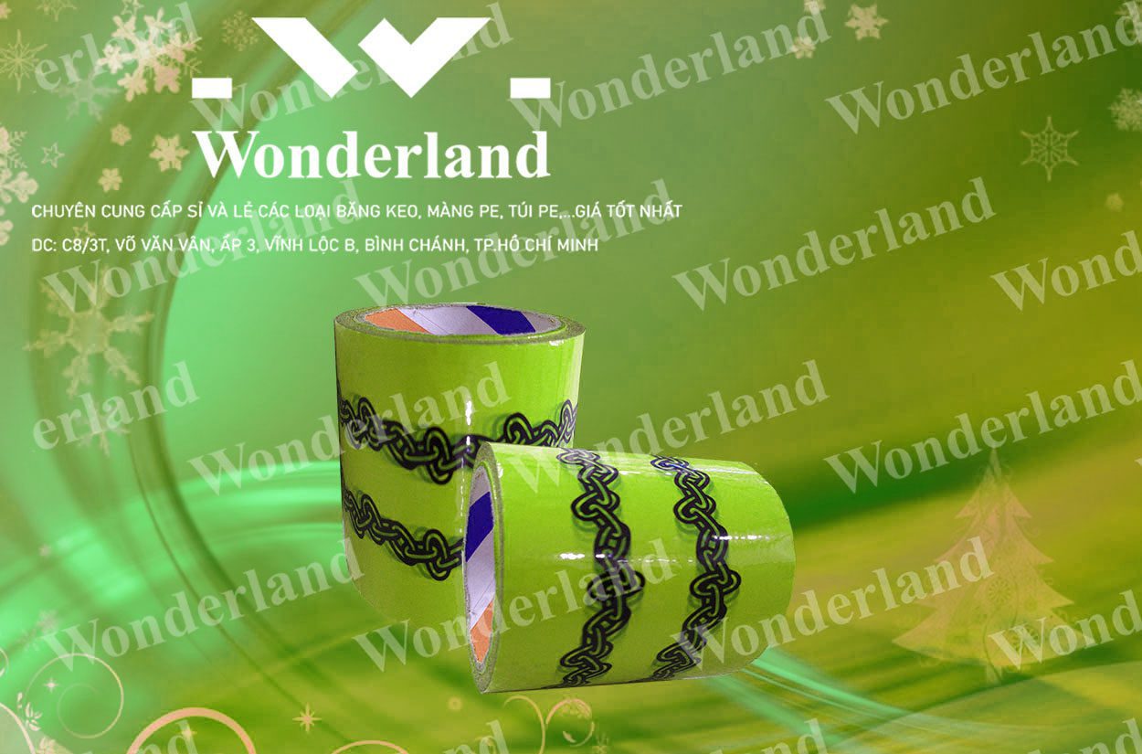 BĂNG KEO IN THƯƠNG HIỆU SIZE 90MM WONDERLAND GIÁ SỈ TỐT NHẤT