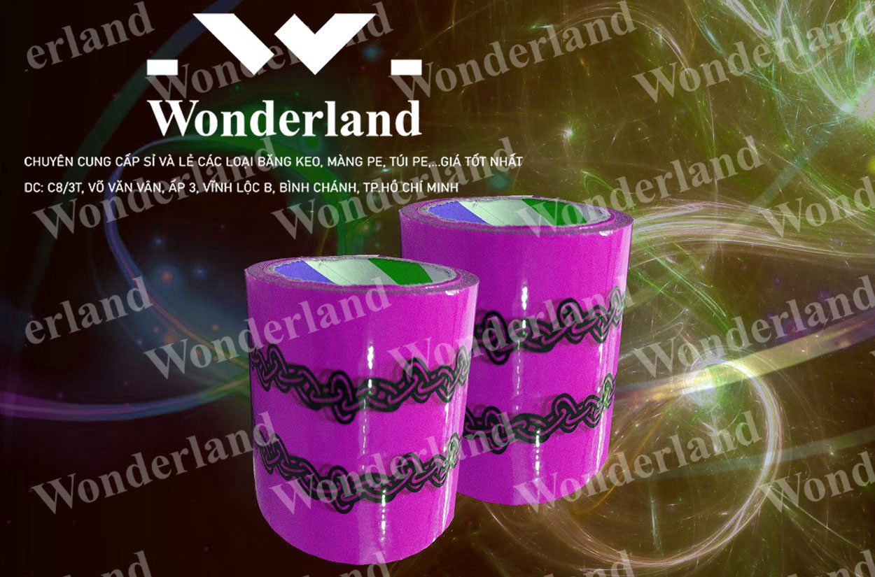 BĂNG KEO IN THƯƠNG HIỆU SIZE 96MM WONDERLAND CHẤT LƯỢNG CAO