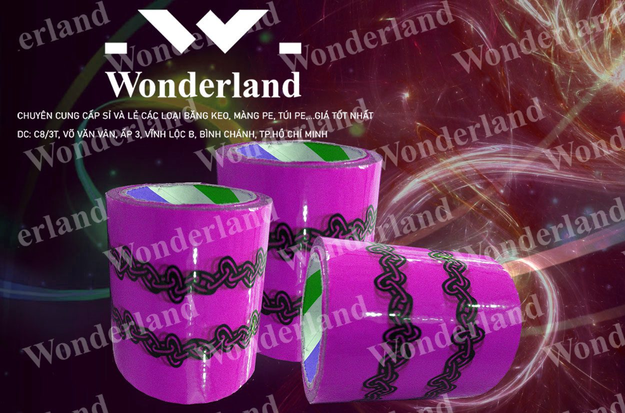 BĂNG KEO IN THƯƠNG HIỆU SIZE 96MM WONDERLAND GIÁ SỈ TỐT NHẤT