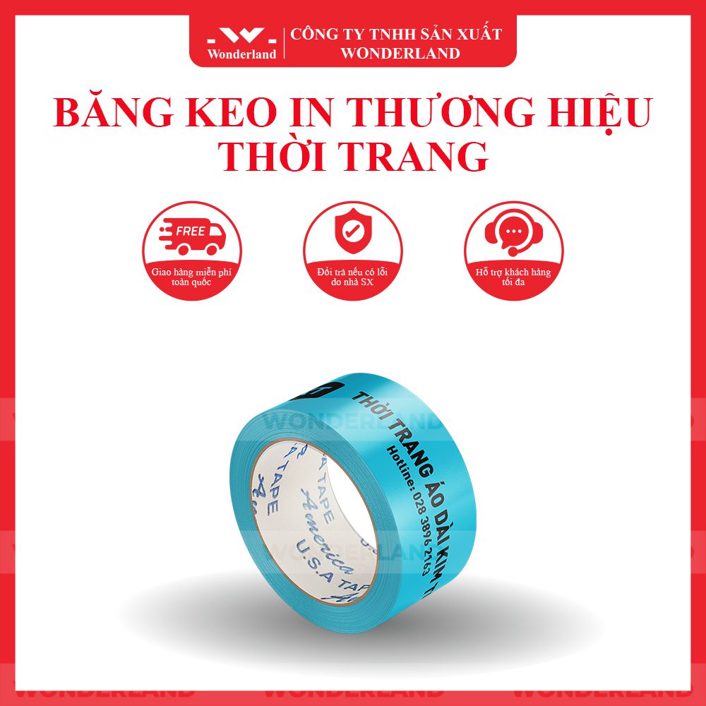 BĂNG KEO IN THƯƠNG HIỆU THỜI TRANG