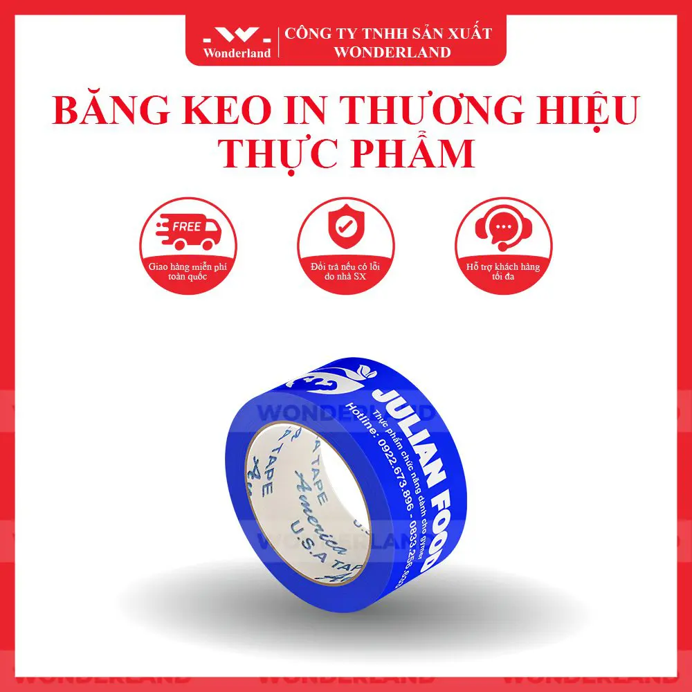 BĂNG KEO IN THƯƠNG HIỆU THỰC PHẨM