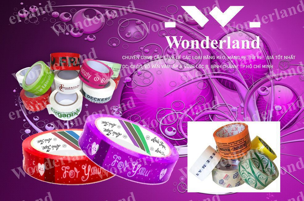 BĂNG KEO IN WONDERLAND CHẤT LƯỢNG CAO-GIÁ SỈ TỐT NHẤT