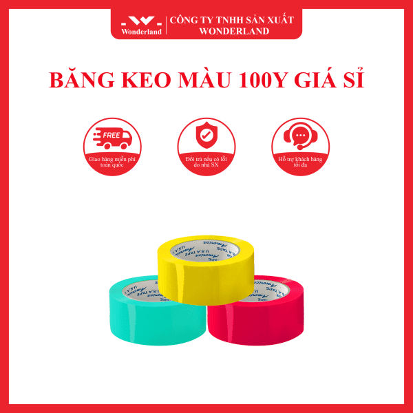 BĂNG KEO MÀU 100Y