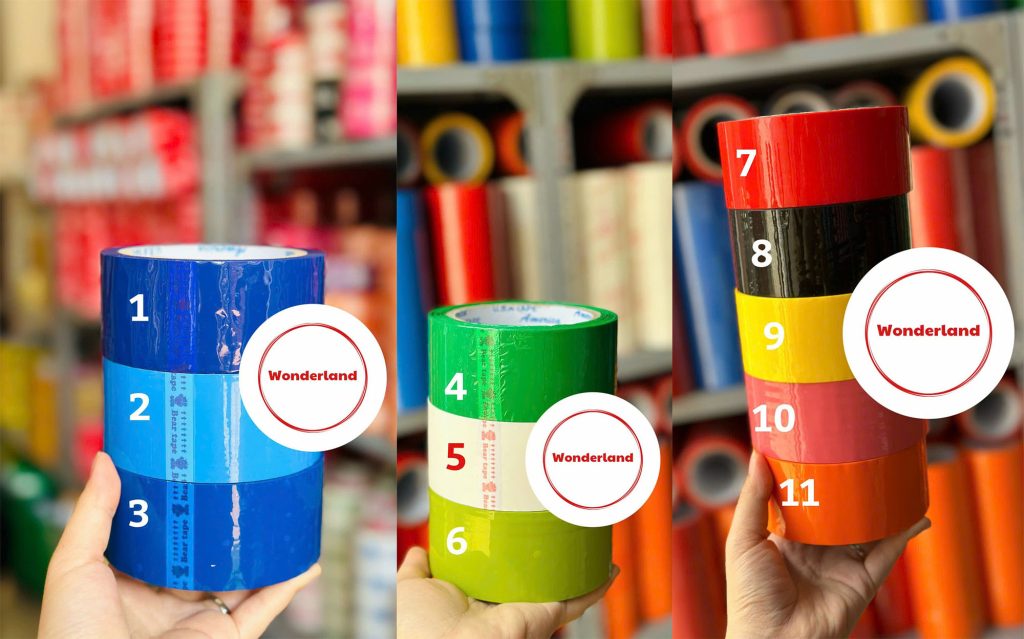 BĂNG KEO MÀU CAO CẤP WONDERLAND CÓ NHIỀU MÀU SẮC CHO BẠN LỰA CHỌN