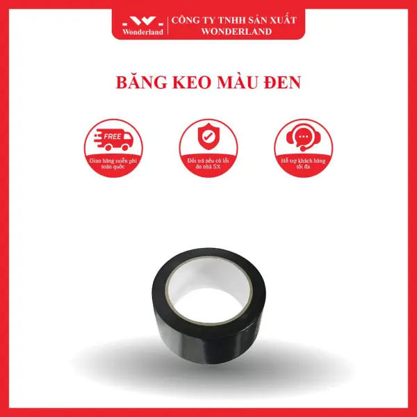 BĂNG KEO MÀU ĐEN WONDERLAND