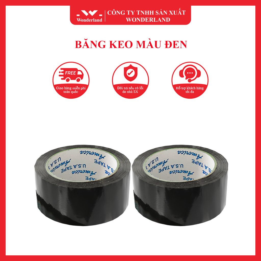 BĂNG KEO MÀU ĐEN WONDERLAND