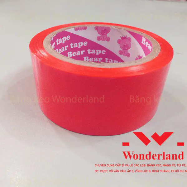 BĂNG KEO MÀU ĐỎ 48MM X 72M GIÁ SỈ