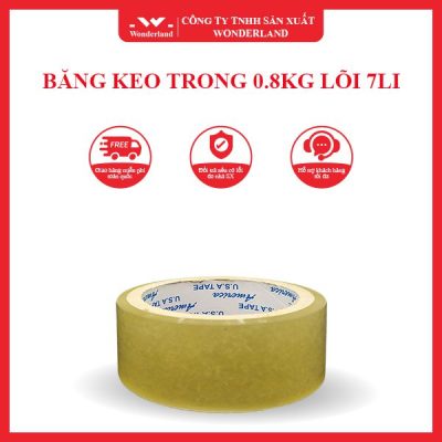 BĂNG KEO TRONG 0.8KG LÕI 7LI WONDERLAND