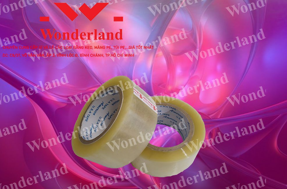 BĂNG KEO TRONG 1.8KG LÕI 5LI WONDERLAND CHẤT LƯỢNG CAO