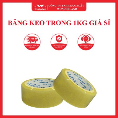 BĂNG KEO TRONG 1KG