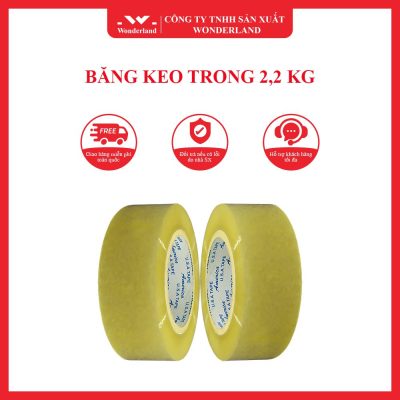 BĂNG KEO TRONG 2,2 KG WONDERLAND