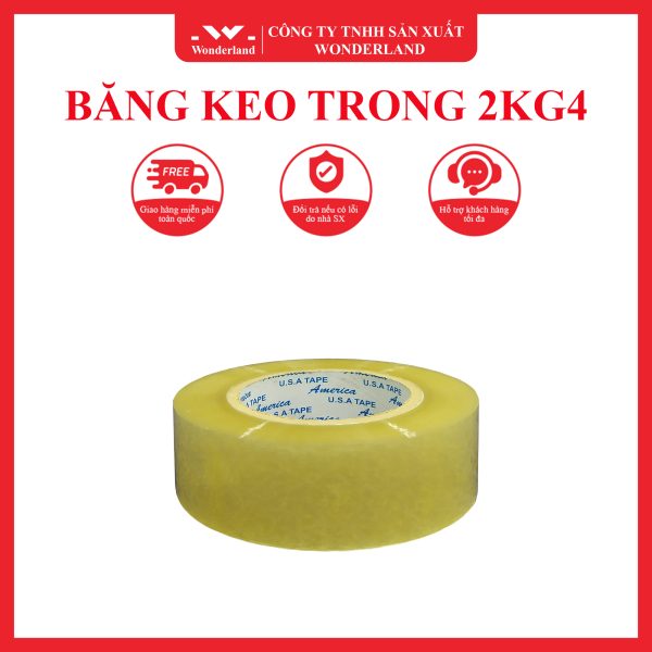 BĂNG KEO TRONG 2KG4 WONDERLAND