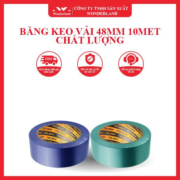 BĂNG KEO VẢI 48MM 10MET CHẤT LƯỢNG