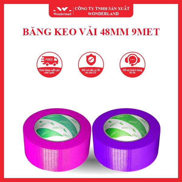 BĂNG KEO VẢI 48MM 9MET