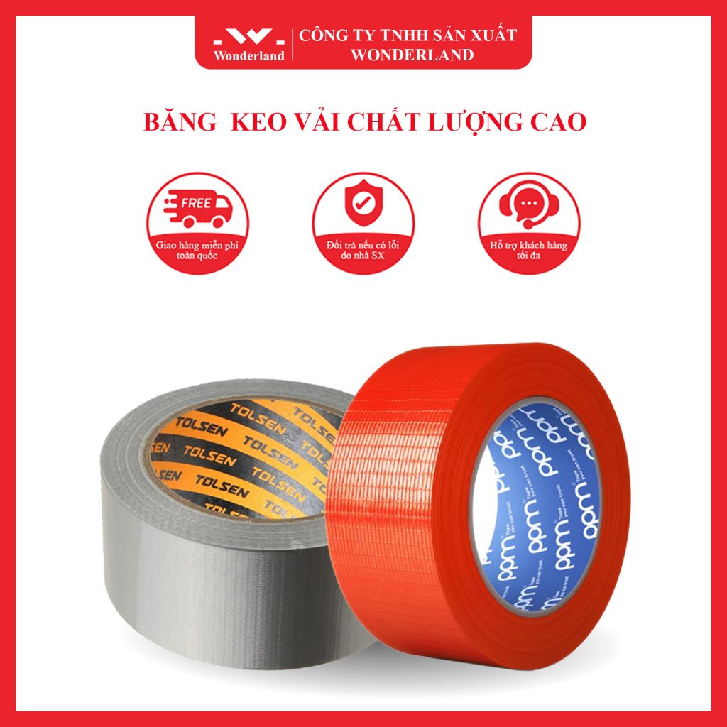 BĂNG KEO VẢI CHẤT LƯỢNG CAO WONDERLAND