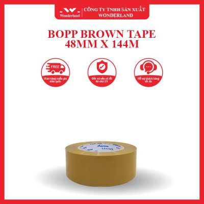 BOPP BROWN TAPE 48MM X 144M WONDERLAND