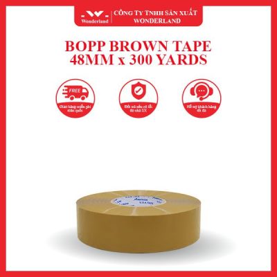BOPP BROWN TAPE 48MM x 300 YARDS WONDERLAND