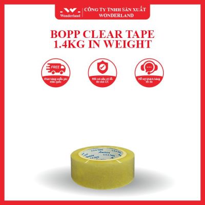 BOPP CLEAR TAPE 1.4KG IN WEIGHT WONDERLAND