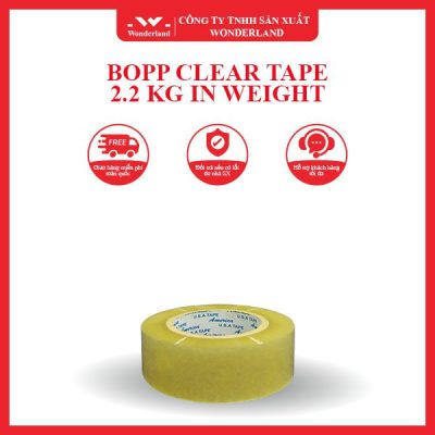 BOPP CLEAR TAPE 2.2 KG IN WEIGHT WONDERLAND