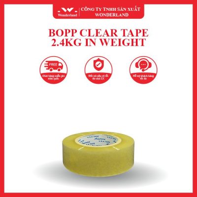 BOPP CLEAR TAPE 2.4KG IN WEIGHT WONDERLAND