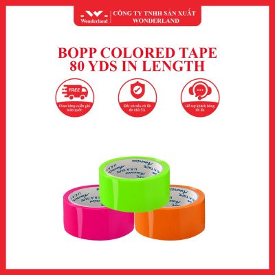 BOPP COLORED TAPE 80 YDS IN LENGTH WONDERLAND