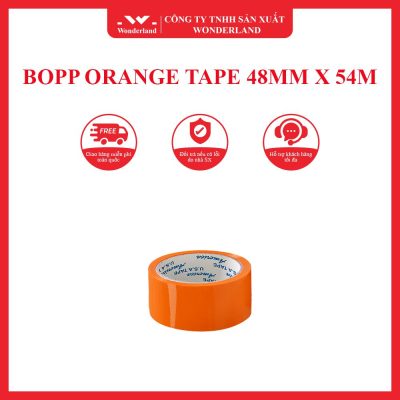 BOPP ORANGE TAPE 48MM X 54M WONDERLAND