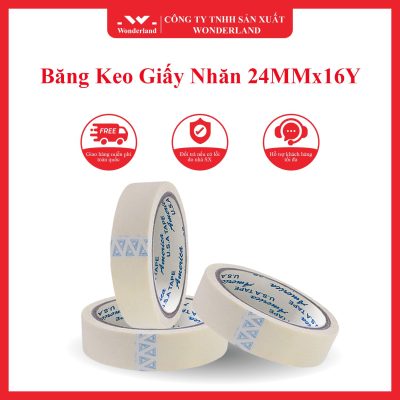 Băng Keo Giấy Nhăn 24MMx16Y
