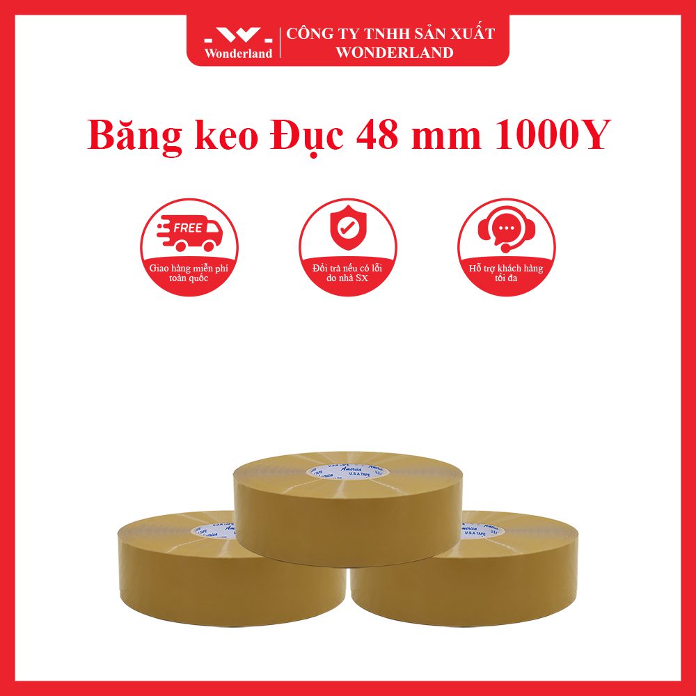 Băng keo Đục 48 mm 1000Y chất lượng tại Wonderland