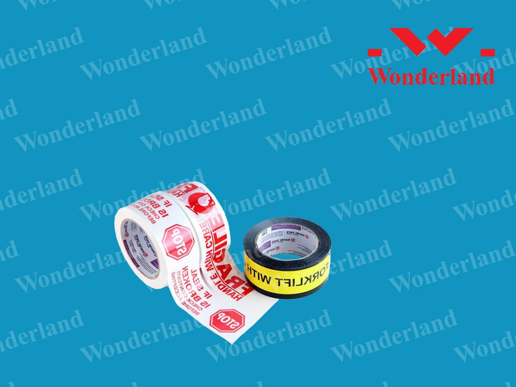 Băng keo in chữ cảnh báo 48MM giá rẻ