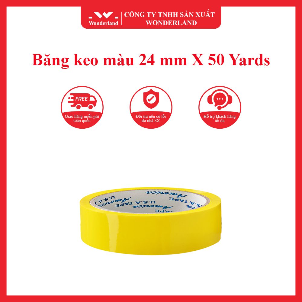 Băng keo màu 24 mm X 50 Yards