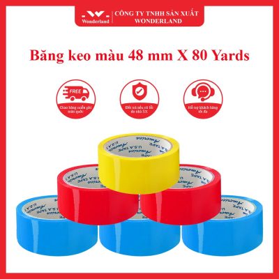 Băng keo màu 48 mm X 80 Yards wonderland