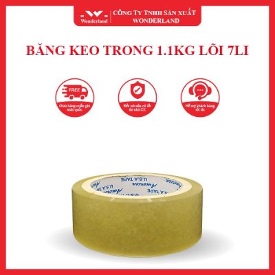 BĂNG KEO TRONG 1.1KG LÕI 7LI WONDERLAND