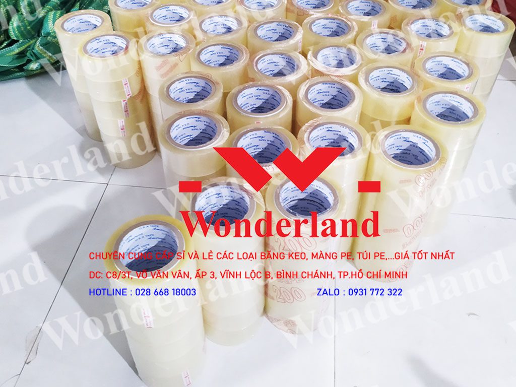 BĂNG KEO TRONG 1.2KG WONDERLAND GIÁ SỈ TỐT NHẤT