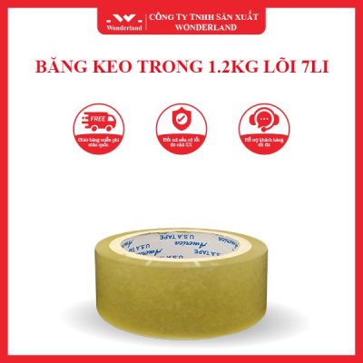 BĂNG KEO TRONG 1.2KG LÕI 7LI WONDERLAND