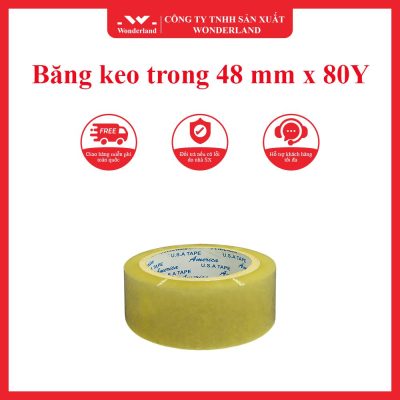 Băng keo trong 48 mm x 80Y wonderland