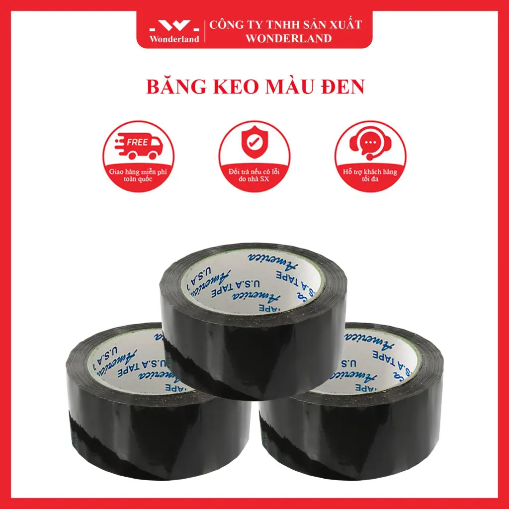CẤU TẠO ƯU VIỆT CỦA BĂNG KEO MÀU ĐEN WONDERLAND