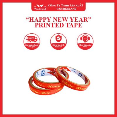 “HAPPY NEW YEAR” PRINTED TAPE WONDERLAND