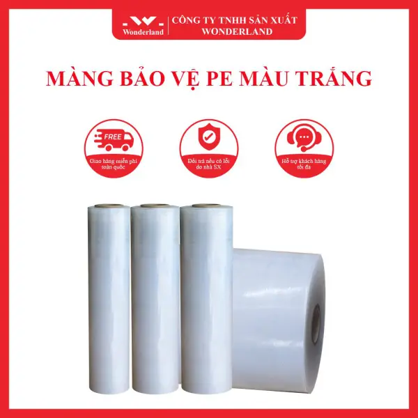 MÀNG BẢO VỆ PE MÀU TRẮNG WONDERLAND
