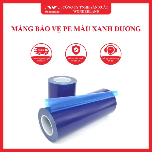 MÀNG BẢO VỆ PE MÀU XANH DƯƠNG WONDERLAND