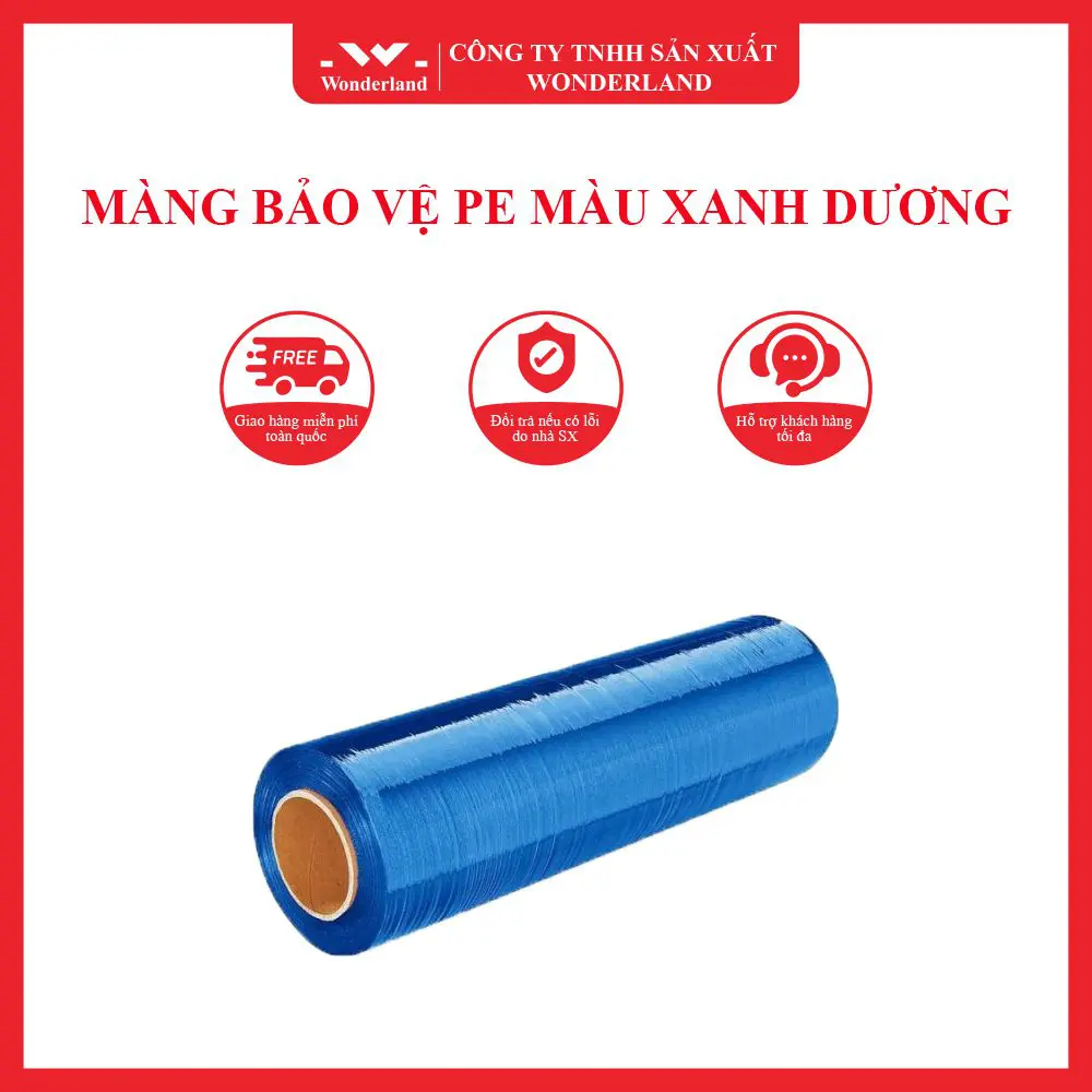 MÀNG BẢO VỆ PE MÀU XANH DƯƠNG