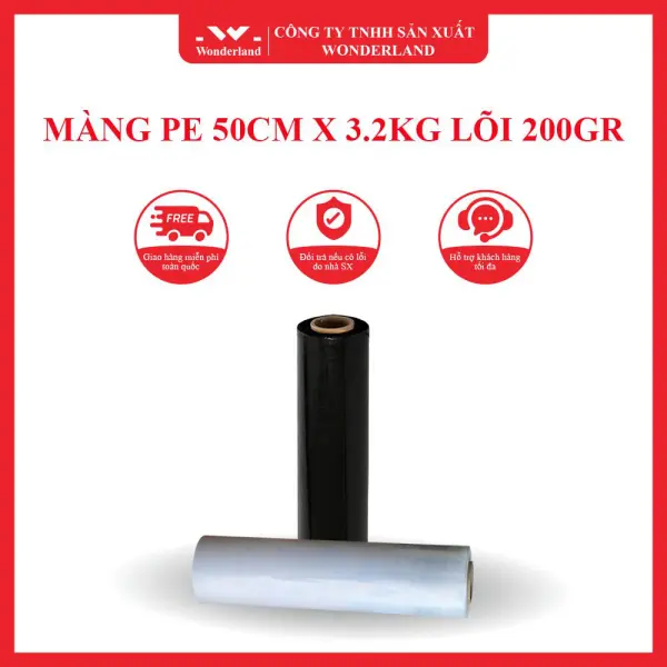 MÀNG PE 50CM X 3.2KG LÕI 200GR WONDERLAND