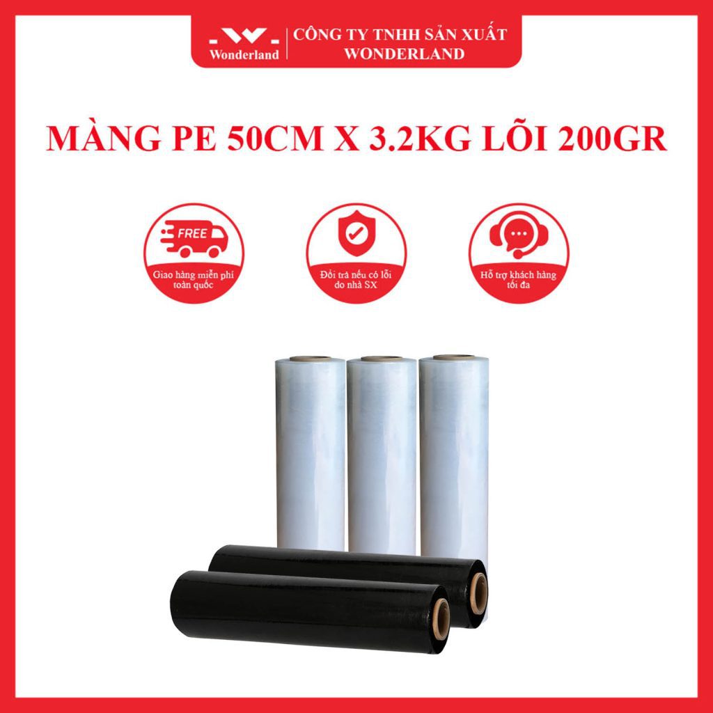 MÀNG PE 50CM X 3.2KG LÕI 200GR WONDERLAND