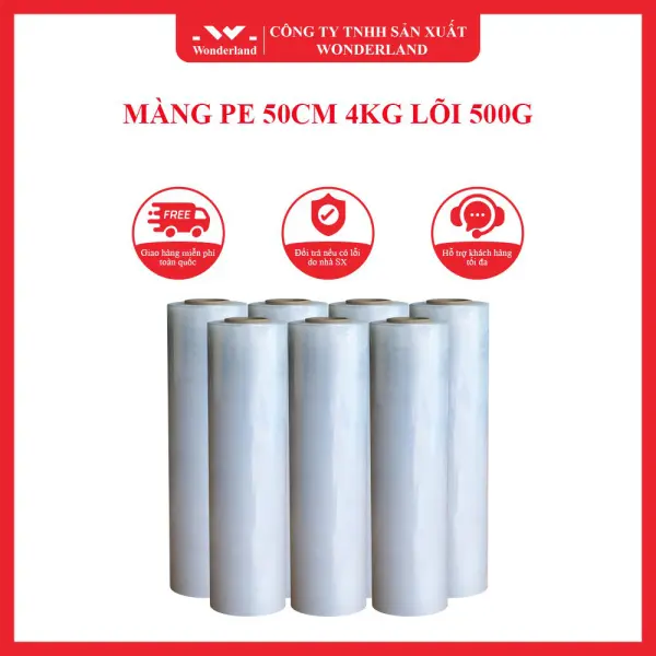MÀNG PE 50CM 4KG LÕI 500G WONDERLAND