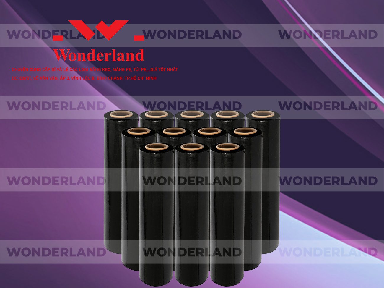 MÀNG PE ĐEN 1.1KG LÕI 200G WONDERLAND GIÁ SỈ TỐT NHẤT