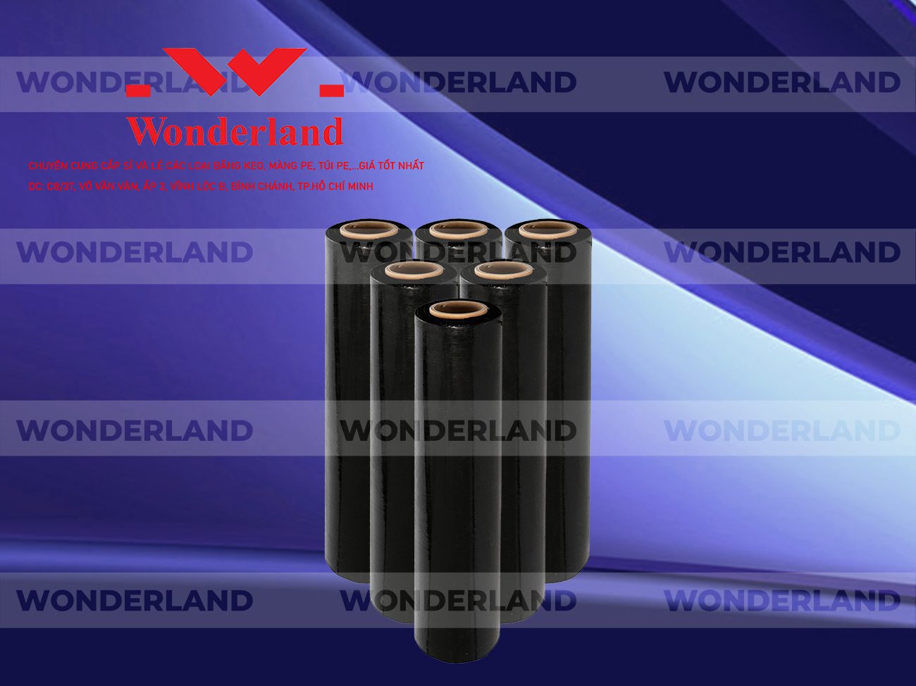 MÀNG PE ĐEN 1.2KG LÕI 200G WONDERLAND CHẤT LƯỢNG CAO NHẤT