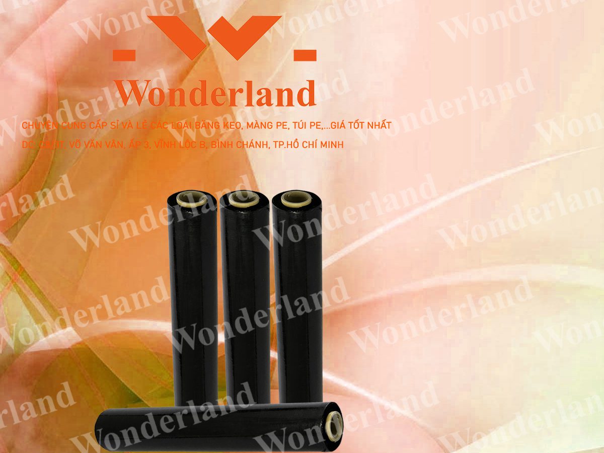 MÀNG PE ĐEN 1.5KG LÕI 200G WONDERLAND CHẤT LƯỢNG CAO