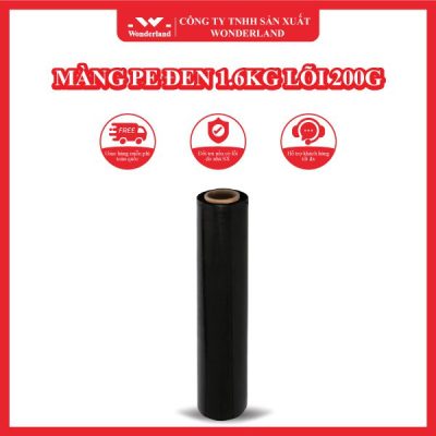 MÀNG PE ĐEN 1.6KG LÕI 200G WONDERLAND