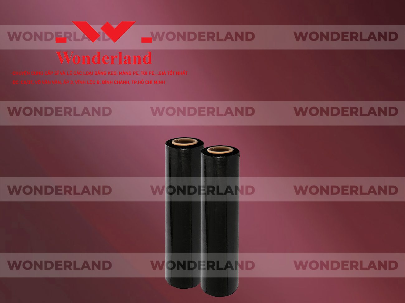 MÀNG PE ĐEN 1.6KG LÕI 200G WONDERLAND CHẤT LƯỢNG CAO