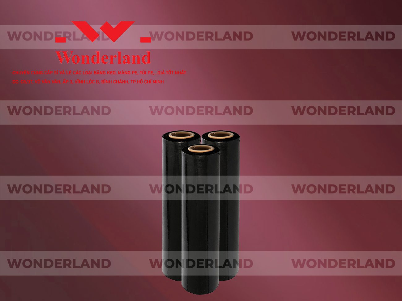 MÀNG PE ĐEN 1.6KG LÕI 200G WONDERLAND GIÁ SỈ